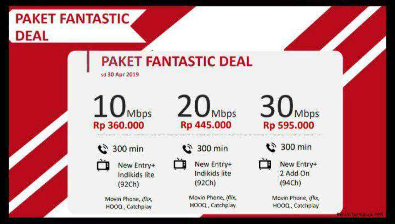 IndiHome Telkom Internet Fantastic Deal